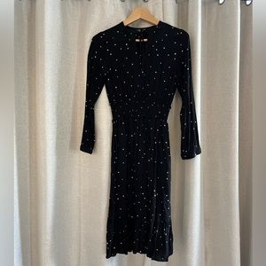 Rails Joy Midi Dress in Onyx Starburst